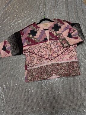 Vintage Handmade Patchwork Jacket Size Medium